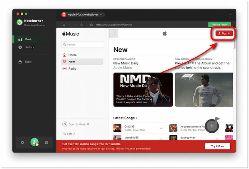 Open Apple Music