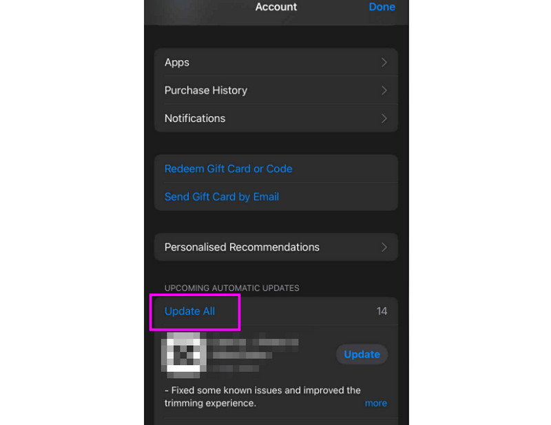 Update the Apple Music App
