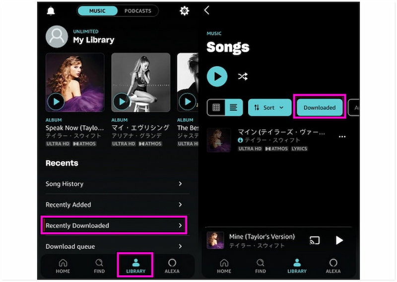 Access Recently Downloaded