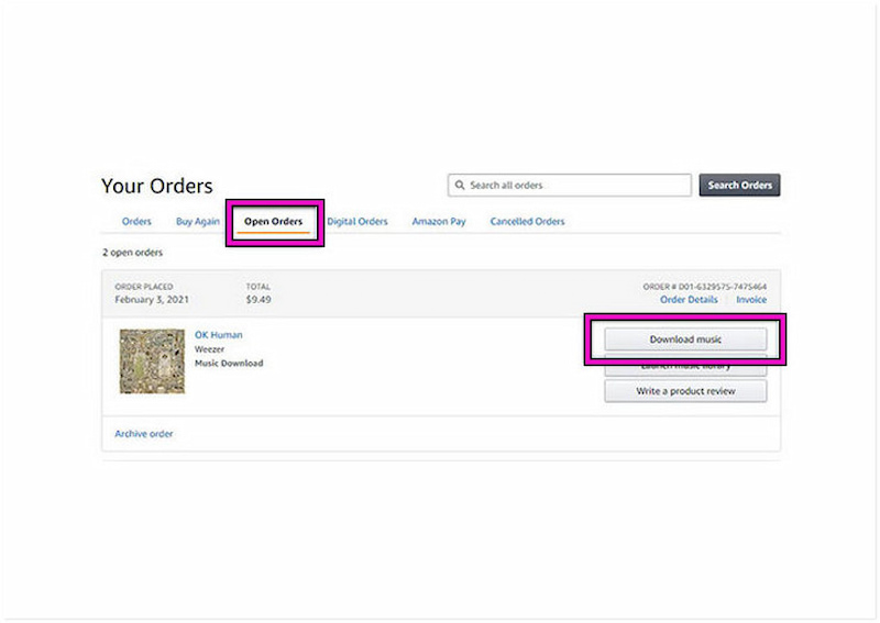 Download Purchased Music