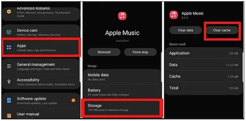 Clear Apple Music Cache