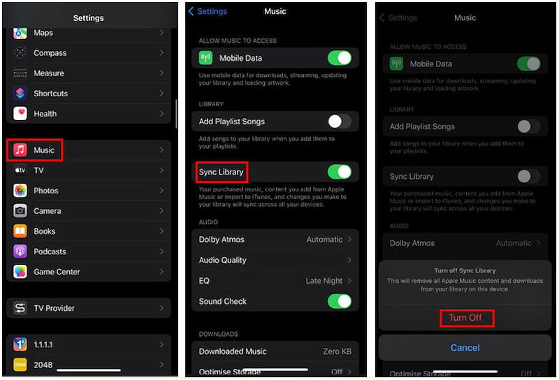 Disable Sync Library