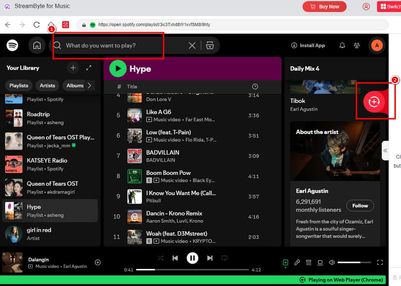 Search Plus Symbol Streambyte