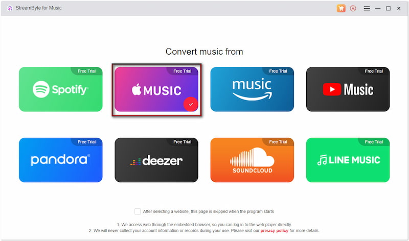 Choose Apple Music
