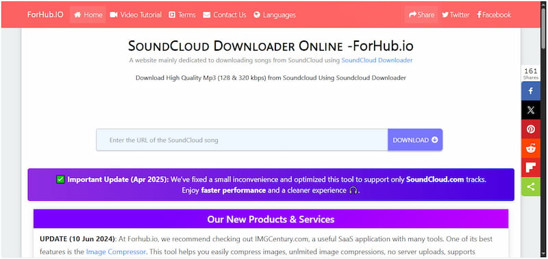 Forhub Soundcloud Converter