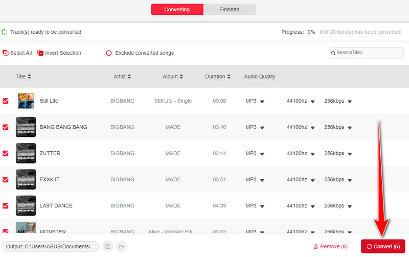 Convert Function Tunefab