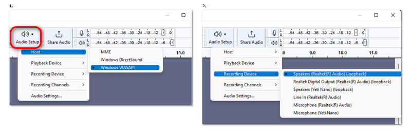 Audacity Setting