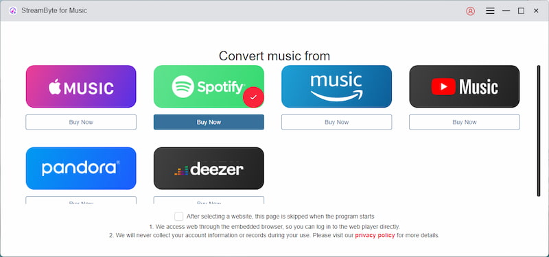 Select Spotify
