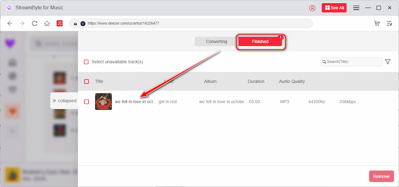 Stb Deezer Finish