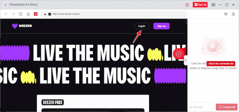 Stb Deezer Log In