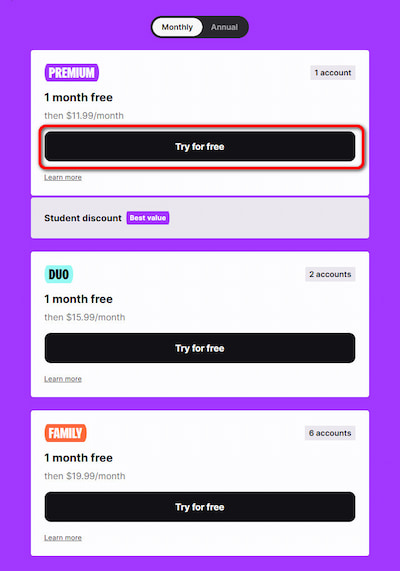 Deezer Plans