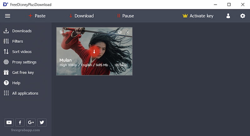 Freegrab Disney Plus Video Downloader