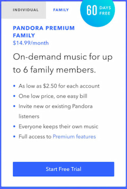 Pandora Start Free