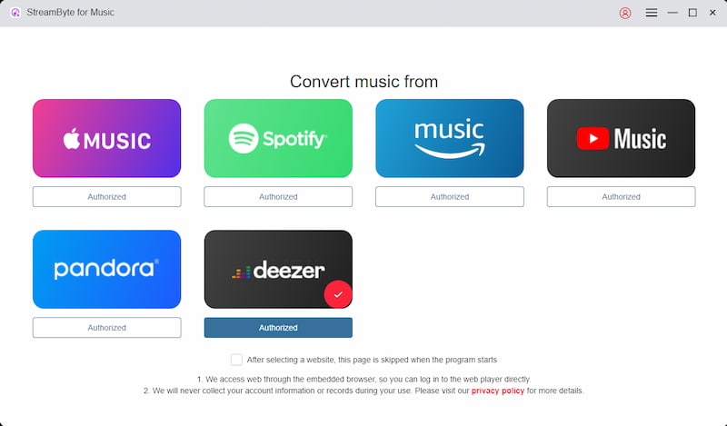 Select Deezer