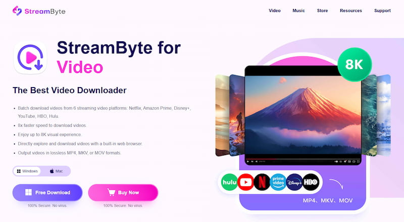 Streambyte For Video
