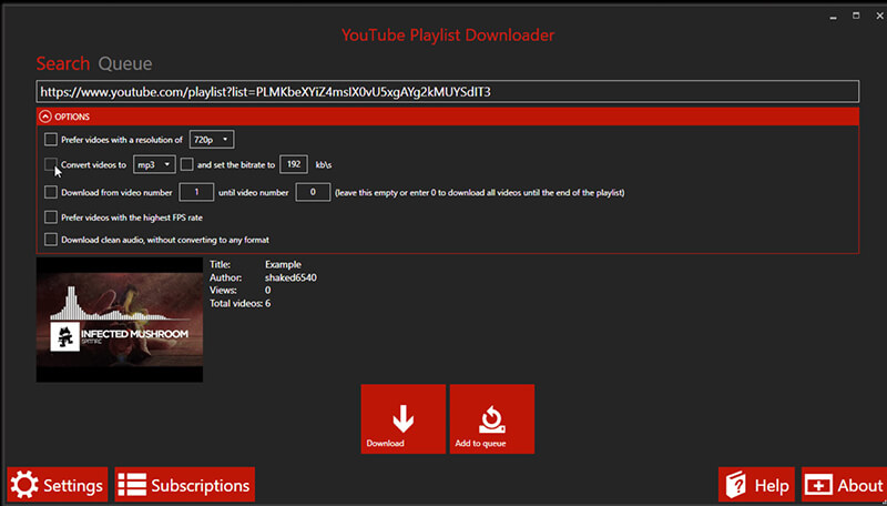Github Youtube Playlist Downloader