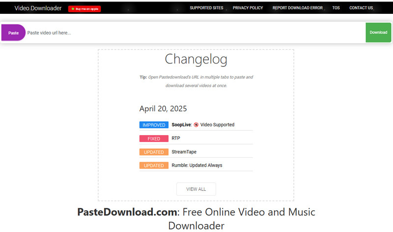 Pastedownload