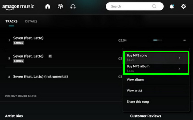 Purchase The Music