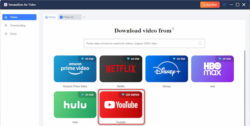 Select Youtube