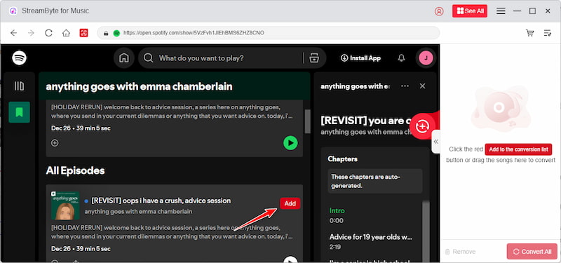 Spotify Add Podcast