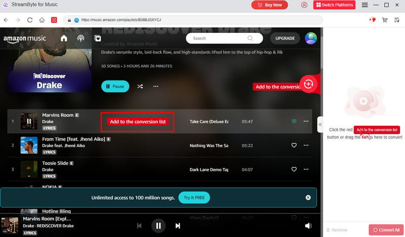 Add To Conversion List Streambyte