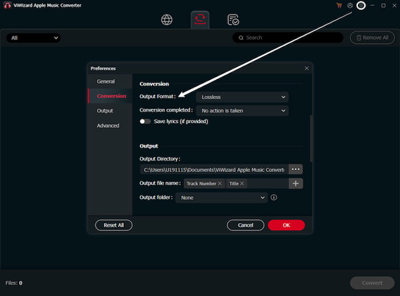 Adjust Output Viwizard