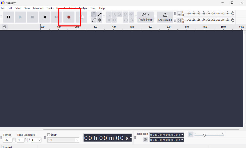 Click Record Featuer Audacity