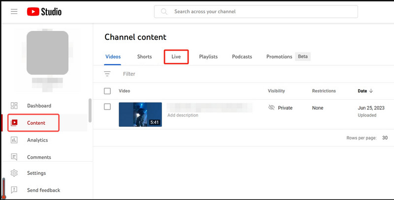 Creator Youtube Live