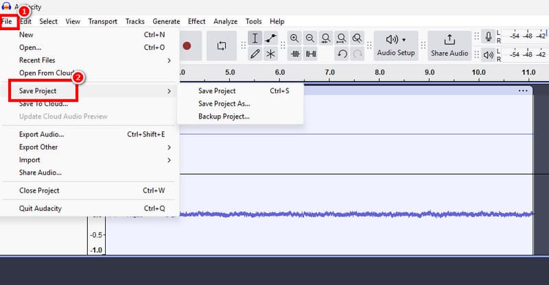 File Save As Option Audacity