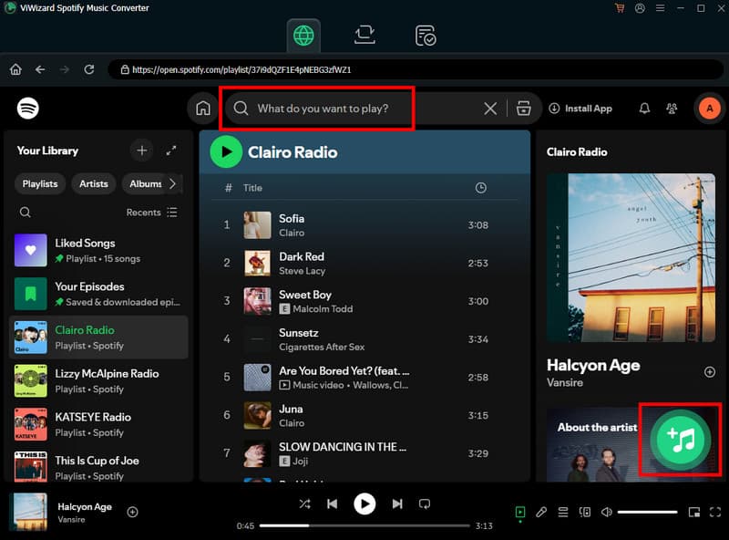 Search Add Spotify Music Viwizard