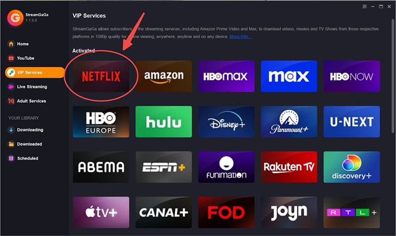 Select Streaming Websites