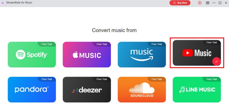 Select Youtube Streambyte