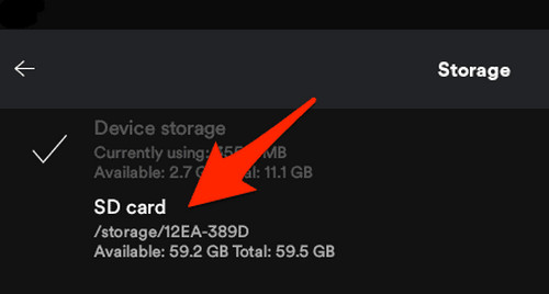 Tap Sd Card